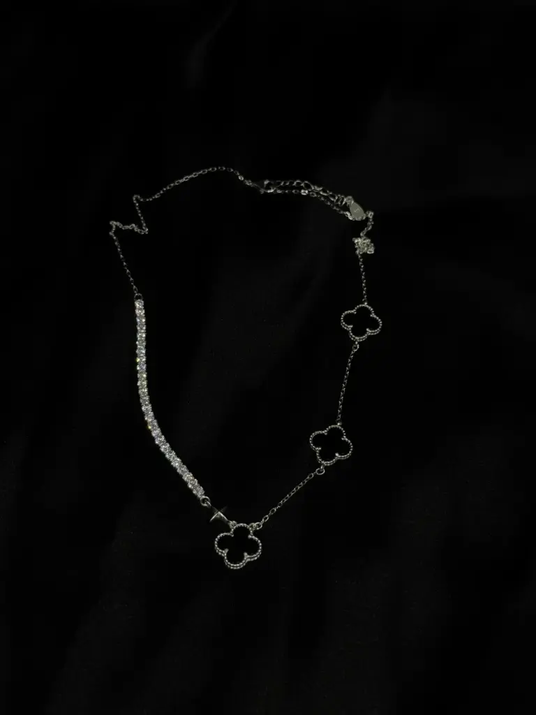 Collar Van Cleef Plata Italiana 925
