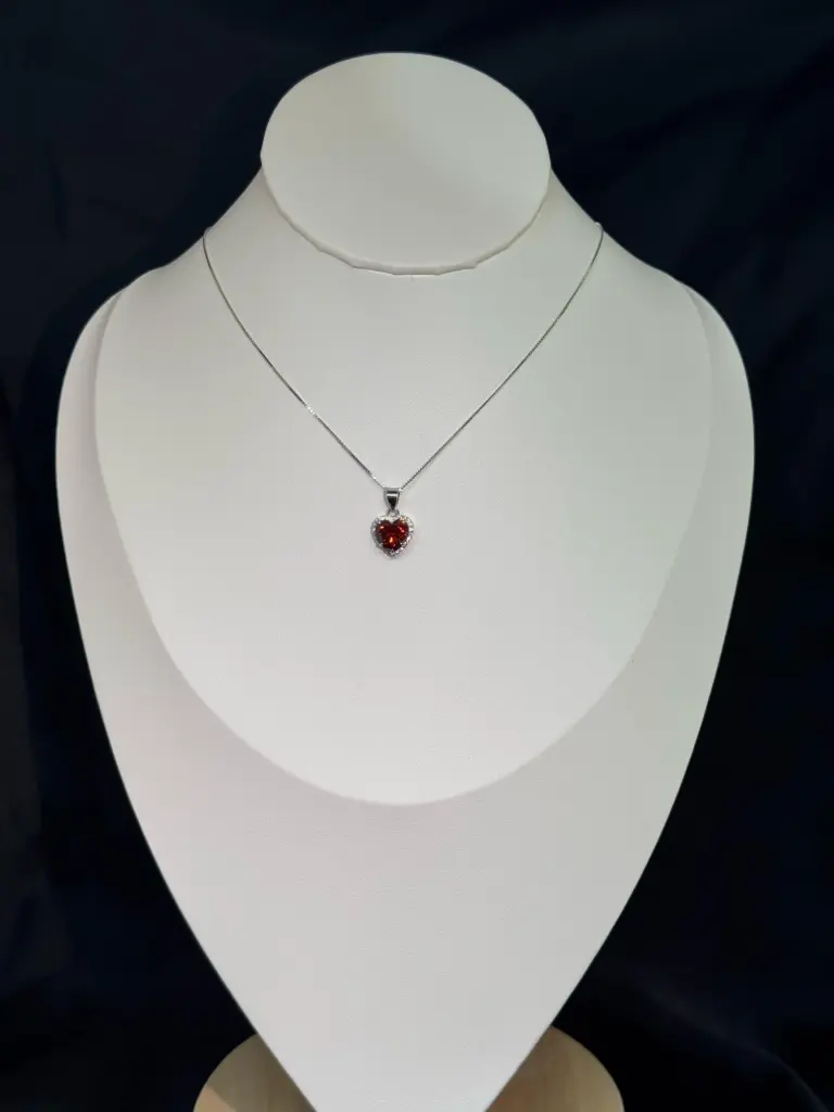 Collar de Plata Corazón 