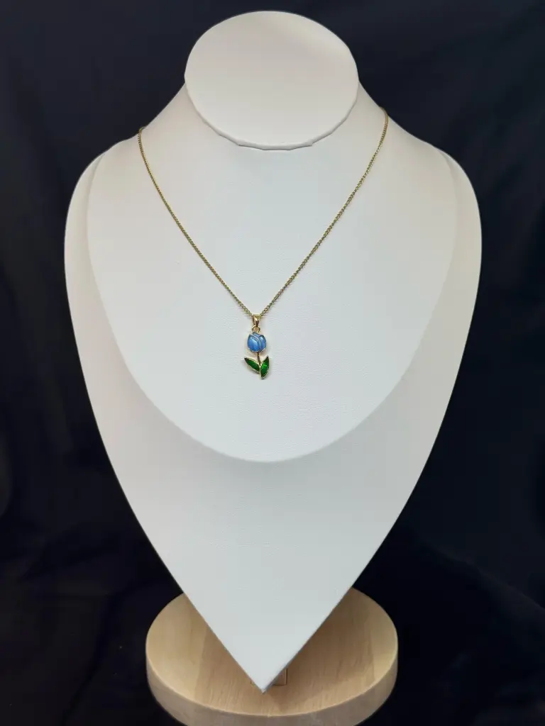 Collar De Tulipán Esmaltado