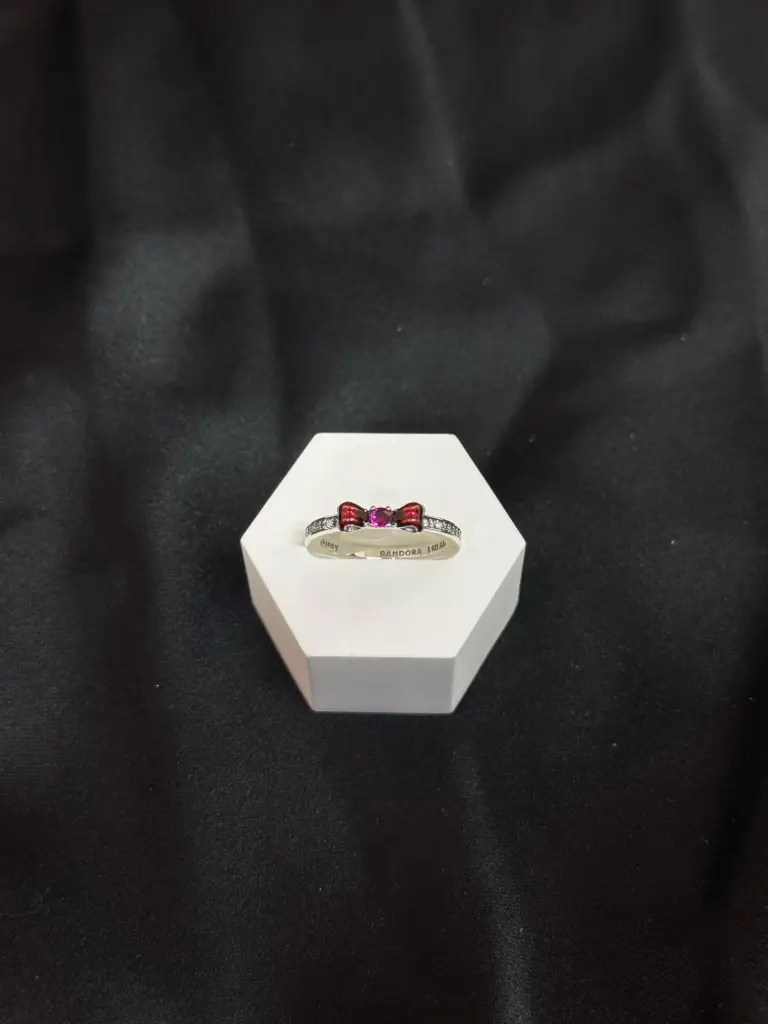 Anillo Pandora Blanca Nieves Plata 925
