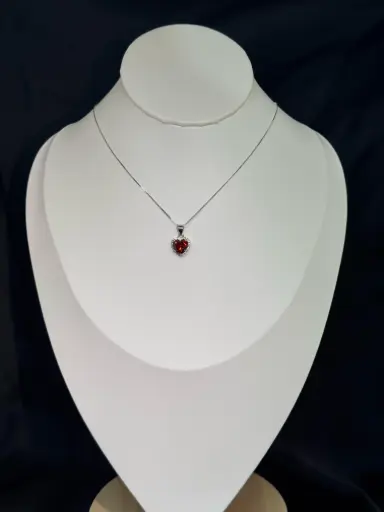 Collar de Plata Corazón 