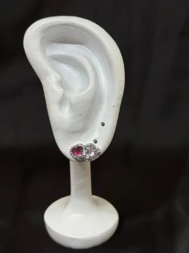 Aretes Pandora Dos Corazones 