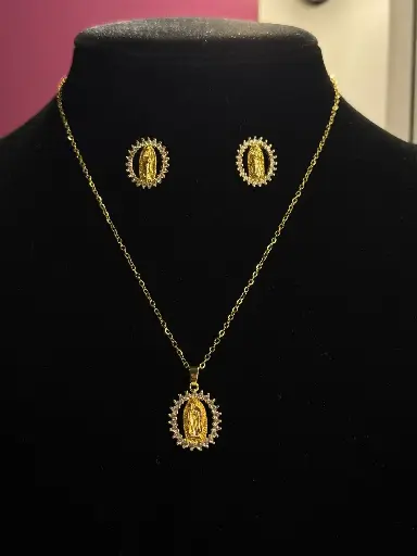 Set De Joyería Virgencita 