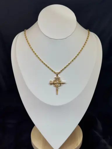 Collar Cruz De Clavos