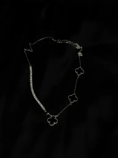 Collar Van Cleef Plata Italiana 925