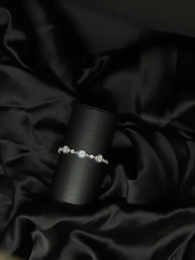 Brazalete Ojo Turco Plata Italiana 925